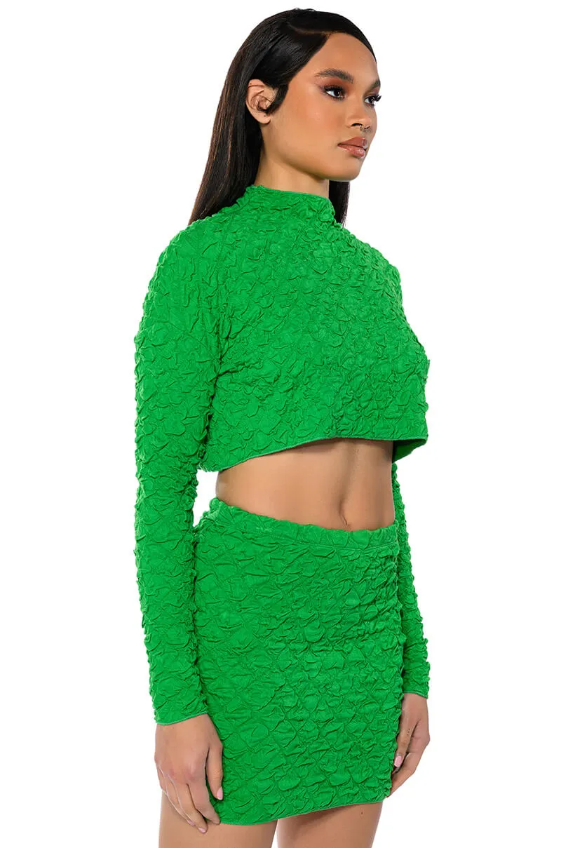 HIGHLIGHT OF YOUR DAY TEXTURED TOP sold by AKIRA product image thumbnail 2