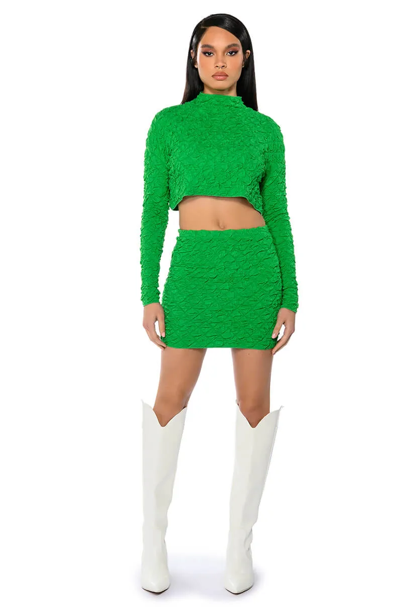 HIGHLIGHT OF YOUR DAY TEXTURED TOP sold by AKIRA product image thumbnail 3