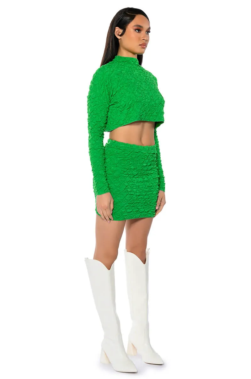 HIGHLIGHT OF YOUR DAY TEXTURED TOP sold by AKIRA product image thumbnail 4