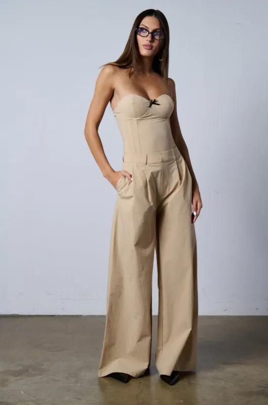 BUSINESS AS USUAL WIDE LEG JUMPSUIT sold by AKIRA