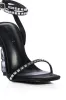AZALEA WANG VIOLETA BLACK GEM HEEL SANDAL sold by AKIRA