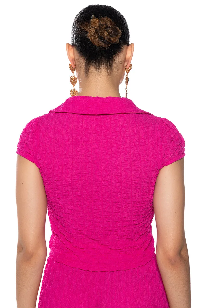 BIANCA TIE FRONT MESH TOP sold by AKIRA product image thumbnail 5