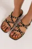 AZALEA WANG ALL DAY LONG FLAT SANDAL IN BLACK sold by AKIRA