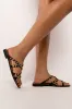 AZALEA WANG ALL DAY LONG FLAT SANDAL IN BLACK sold by AKIRA