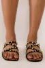 AZALEA WANG ALL DAY LONG FLAT SANDAL IN BLACK sold by AKIRA