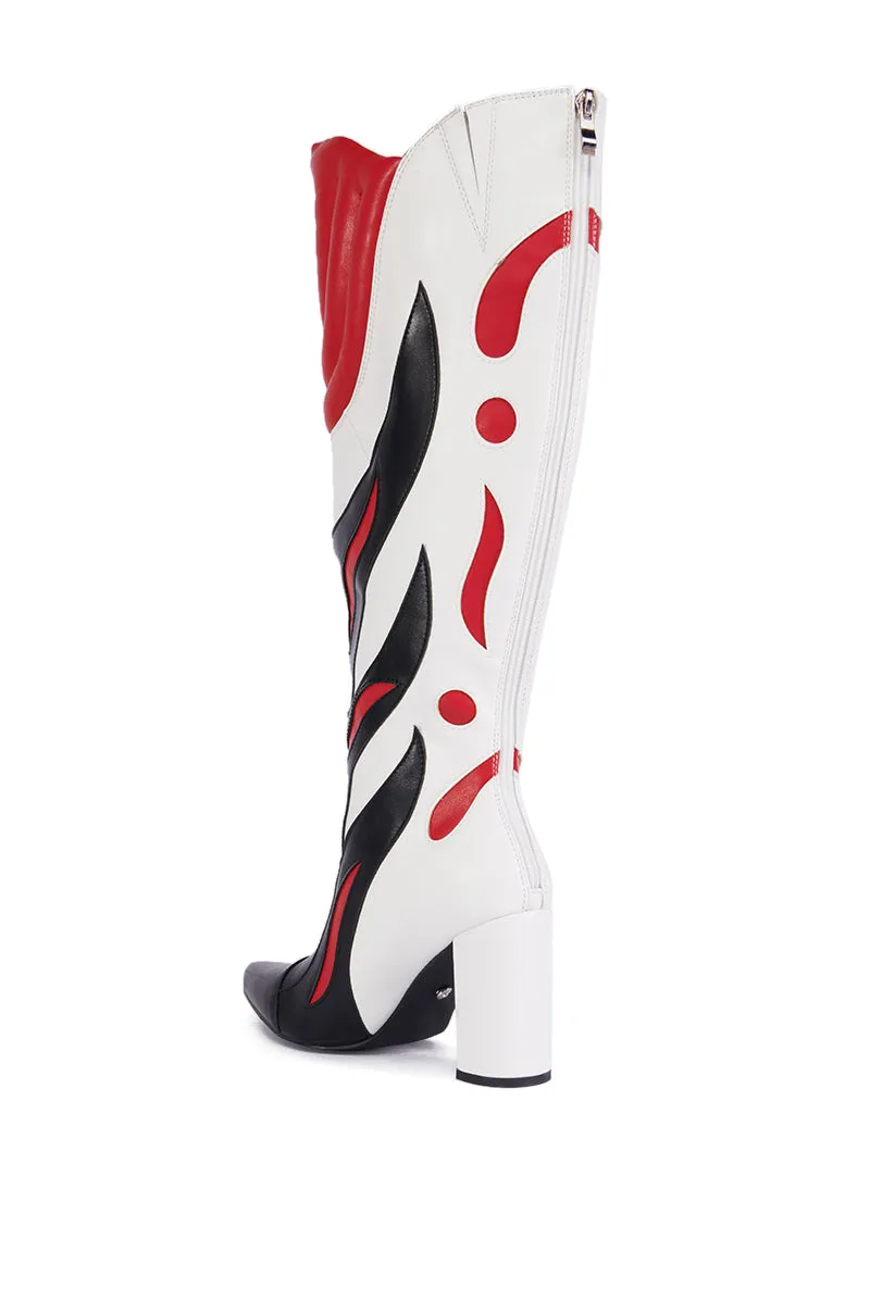 AZALEA WANG SADRIA RED SPEEDRACER BOOT sold by AKIRA product image thumbnail 4