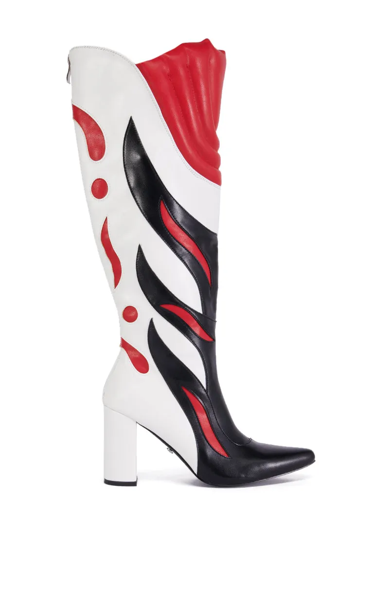 AZALEA WANG SADRIA RED SPEEDRACER BOOT sold by AKIRA product image thumbnail 2