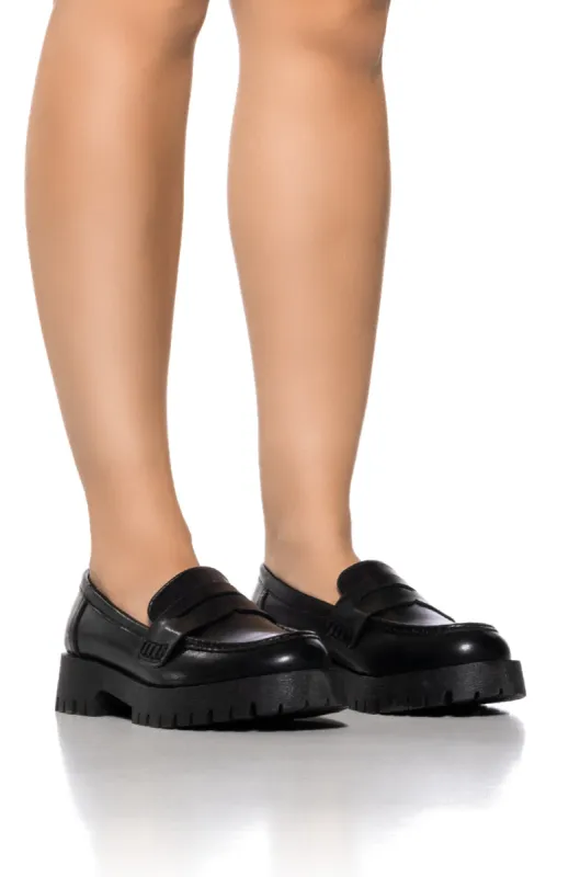 HUTCH BASIC LOAFER IN BLACK sold by AKIRA