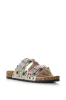 AZALEA WANG BAYLEAVES SILVER EMBELLISHED SANDAL sold by AKIRA