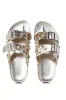 AZALEA WANG BAYLEAVES SILVER EMBELLISHED SANDAL sold by AKIRA