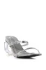 AZALEA WANG GEMELLI SILVER NOVELTY HEEL SANDAL sold by AKIRA