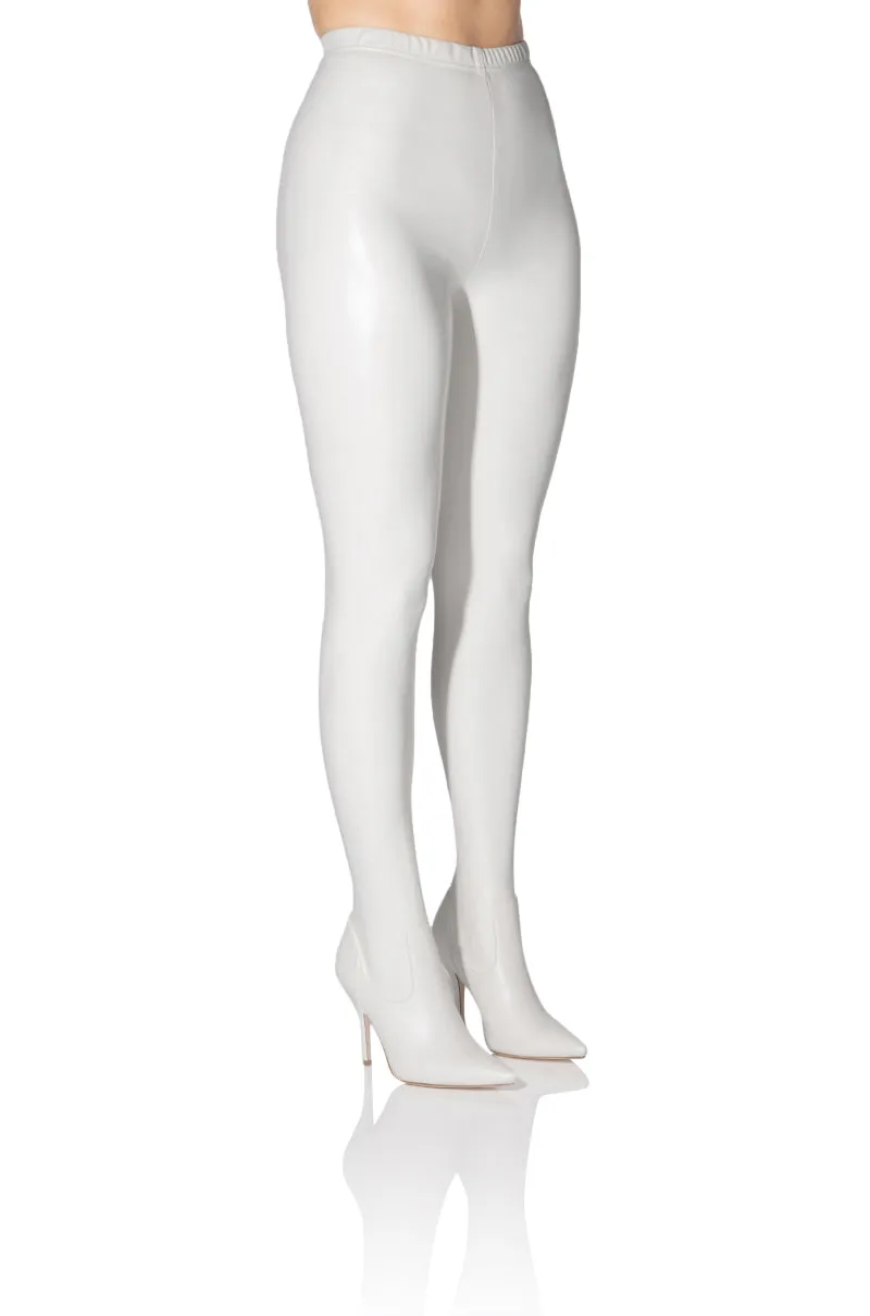 AZALEA WANG KAY KAY SEXY STILETTO SLIM BOOT PANT IN WHITE sold by AKIRA