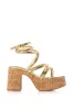 AZALEA WANG ROSAURA GOLD SANDAL sold by AKIRA