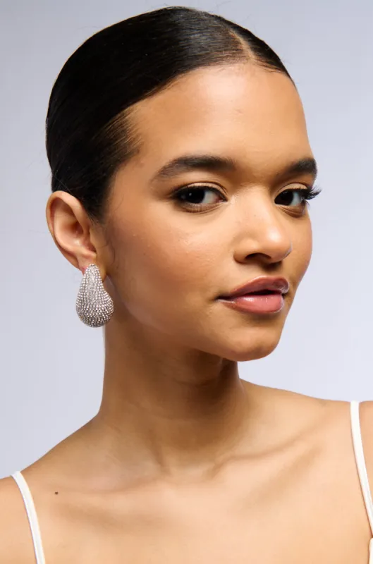 ICY DROP EARRING IN SILVER sold by AKIRA