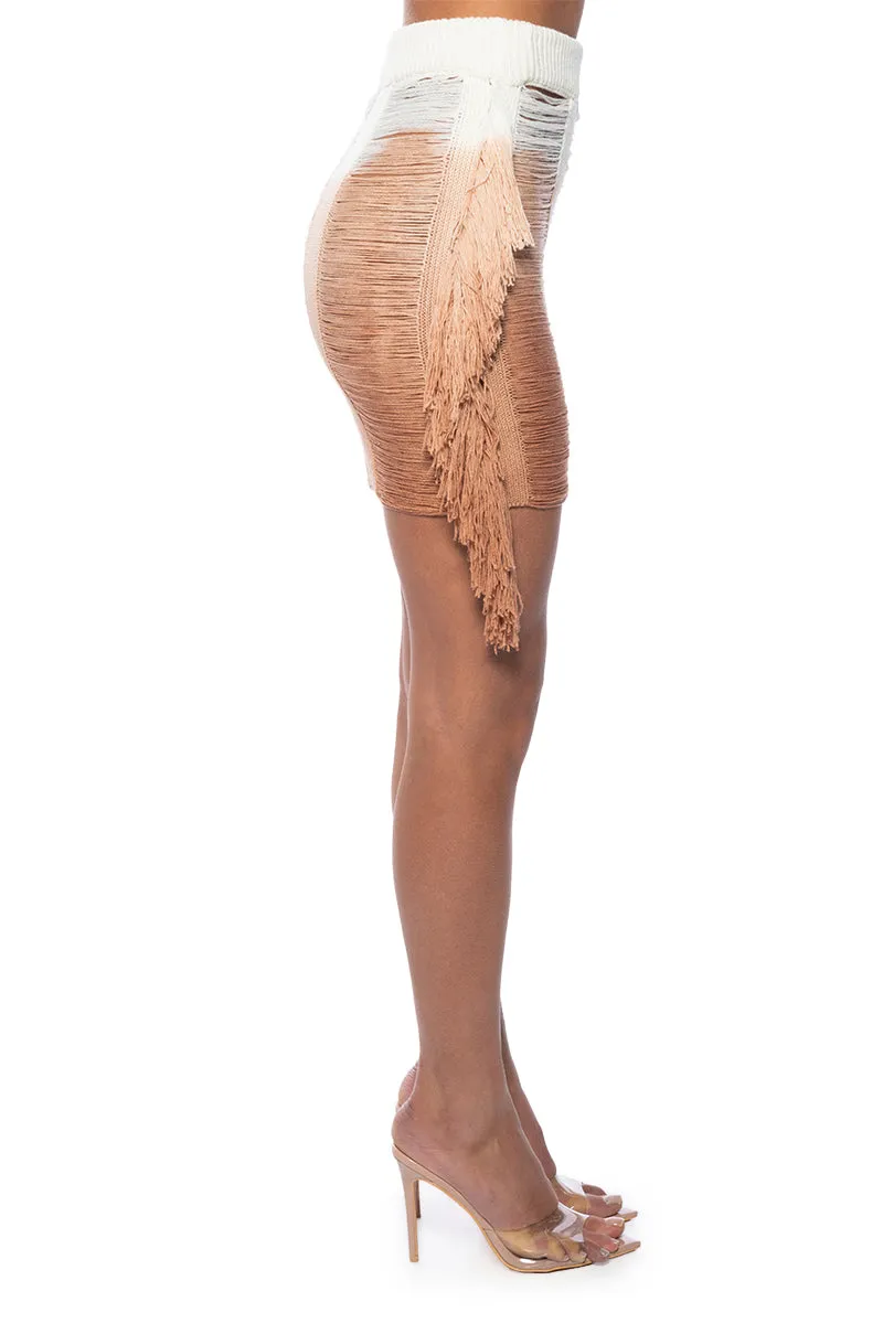 NEED A FLIGHT FRINGE MINI SKIRT sold by AKIRA product image thumbnail 5