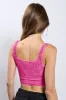 IT GIRL ENERGY RHINESTONE EMBELLISHED CROPPED TANK IN PINK sold by AKIRA
