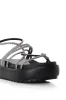 AZALEA WANG FLOAT DIAMANTE BLACK SANDAL sold by AKIRA