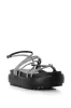AZALEA WANG FLOAT DIAMANTE BLACK SANDAL sold by AKIRA