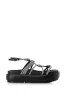 AZALEA WANG FLOAT DIAMANTE BLACK SANDAL sold by AKIRA