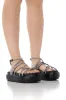 AZALEA WANG FLOAT DIAMANTE BLACK SANDAL sold by AKIRA