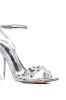 FERNNY SILVER EMBELLISHED SANDAL sold by AKIRA