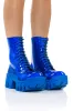 AZALEA WANG OLYMPIA BLUE CHUNKY BOOTIE sold by AKIRA