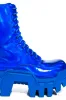 AZALEA WANG OLYMPIA BLUE CHUNKY BOOTIE sold by AKIRA