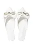 AZALEA WANG MORRIGAN WHITE EMBELLISHED BOW DETAIL FLAT sold by AKIRA