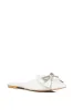 AZALEA WANG MORRIGAN WHITE EMBELLISHED BOW DETAIL FLAT sold by AKIRA