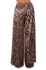 INTO THE NIGHT WIDE LEG PULL ON PANT IN BROWN MULTI sold by AKIRA