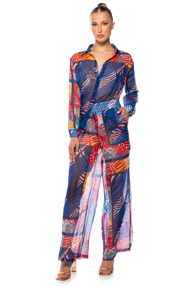 BEACHY DAY LIGHTWEIGHT WIDE LEG PALAZZO PANT sold by AKIRA product image thumbnail 3