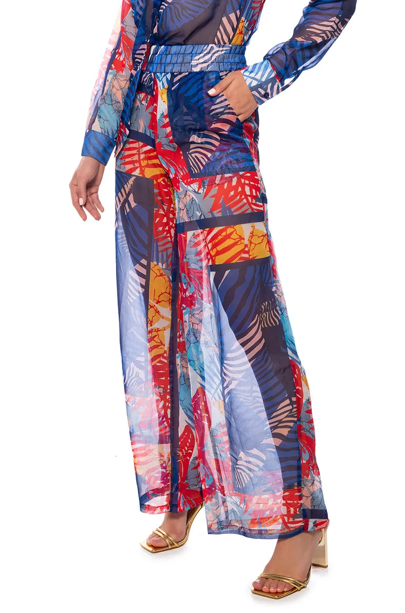 BEACHY DAY LIGHTWEIGHT WIDE LEG PALAZZO PANT sold by AKIRA