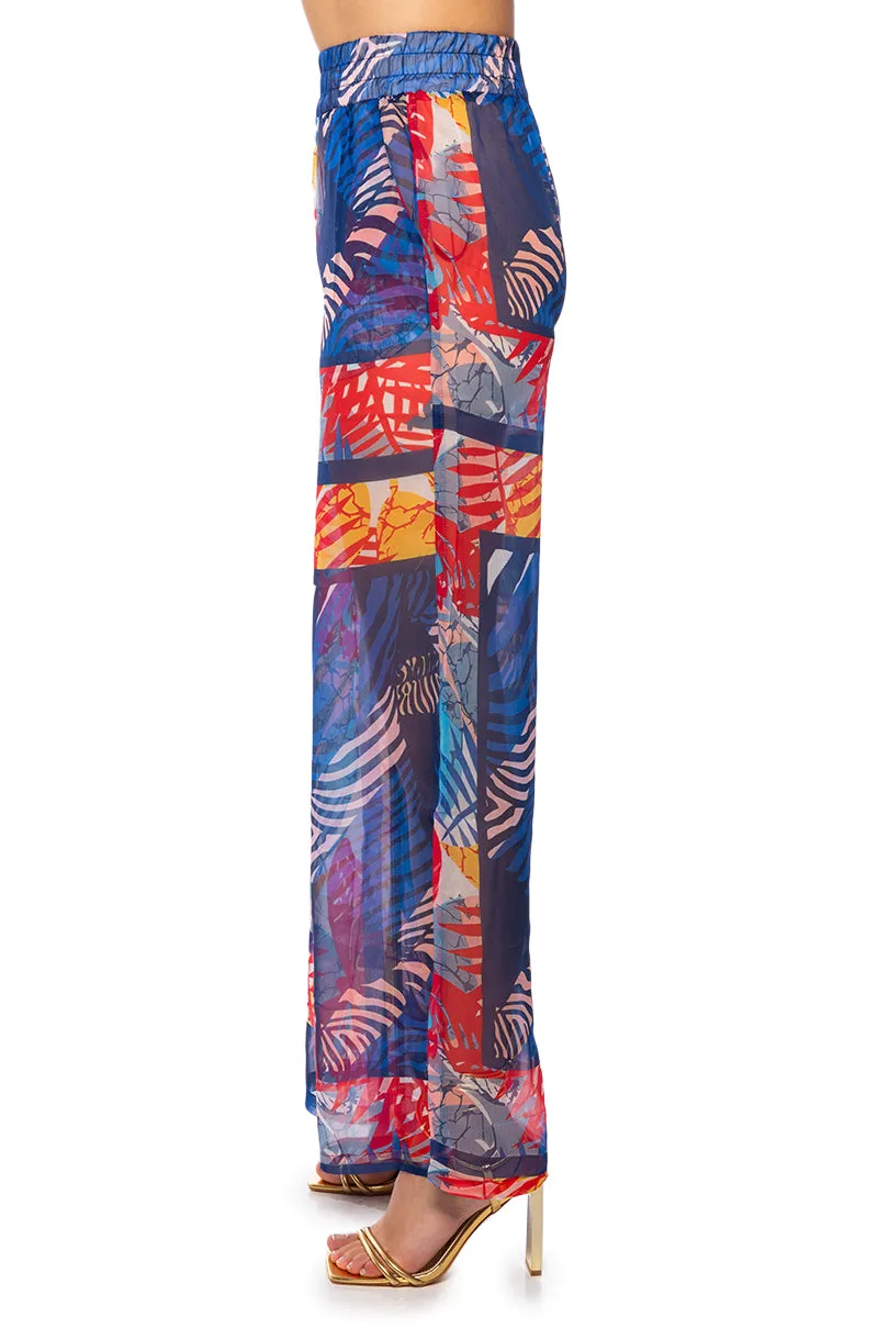 BEACHY DAY LIGHTWEIGHT WIDE LEG PALAZZO PANT sold by AKIRA product image thumbnail 5