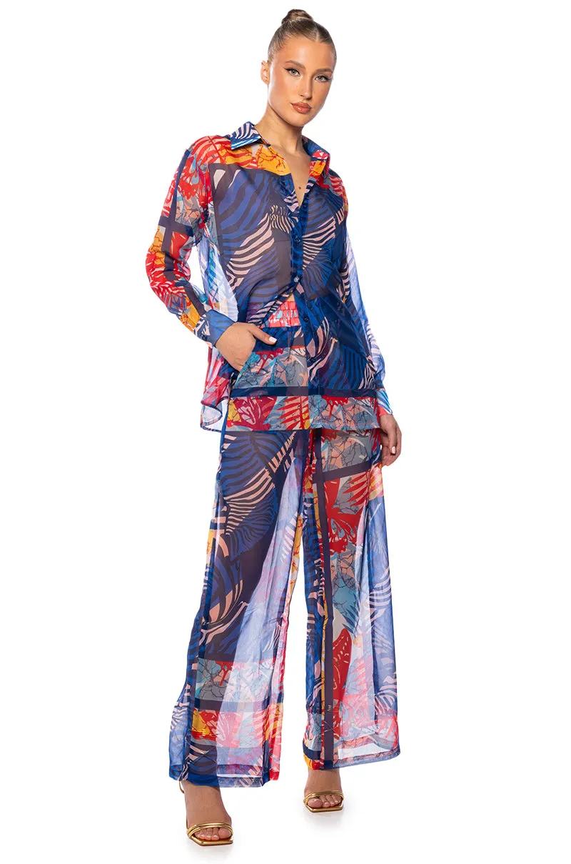 BEACHY DAY LIGHTWEIGHT WIDE LEG PALAZZO PANT sold by AKIRA product image thumbnail 2