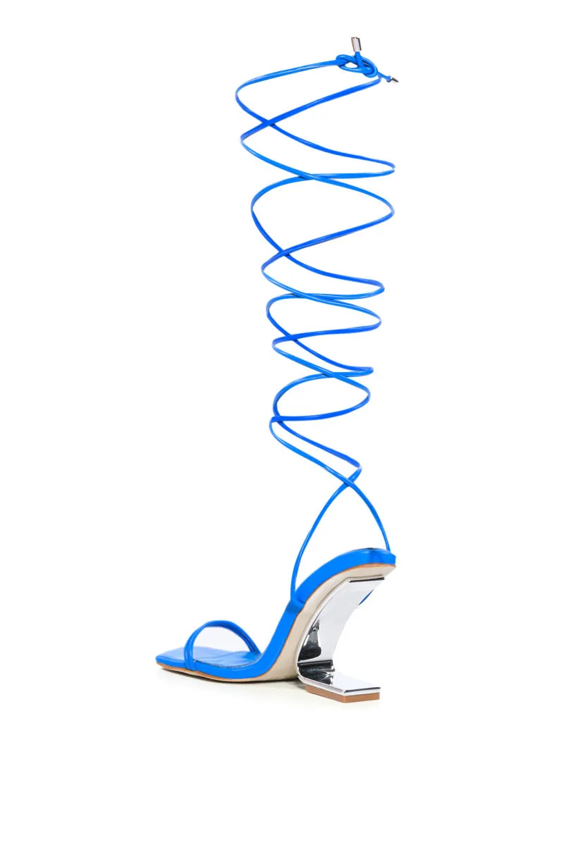 AZALEA WANG FERNANDA SWOOP HEEL SANDAL sold by AKIRA product image thumbnail 5