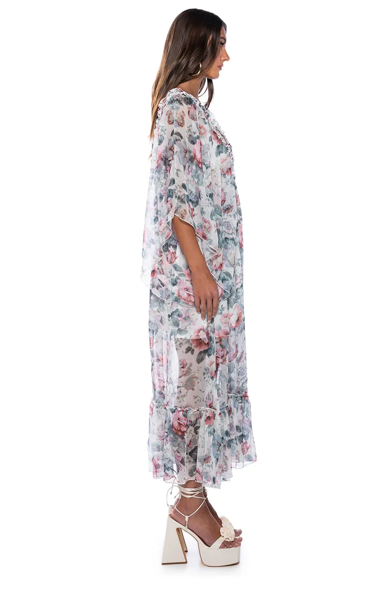 WHAT A TIME FLORAL MAXI DRESS sold by AKIRA product image thumbnail 3