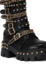 AZALEA WANG WINOLA BLACK BELTED BOOTIE sold by AKIRA