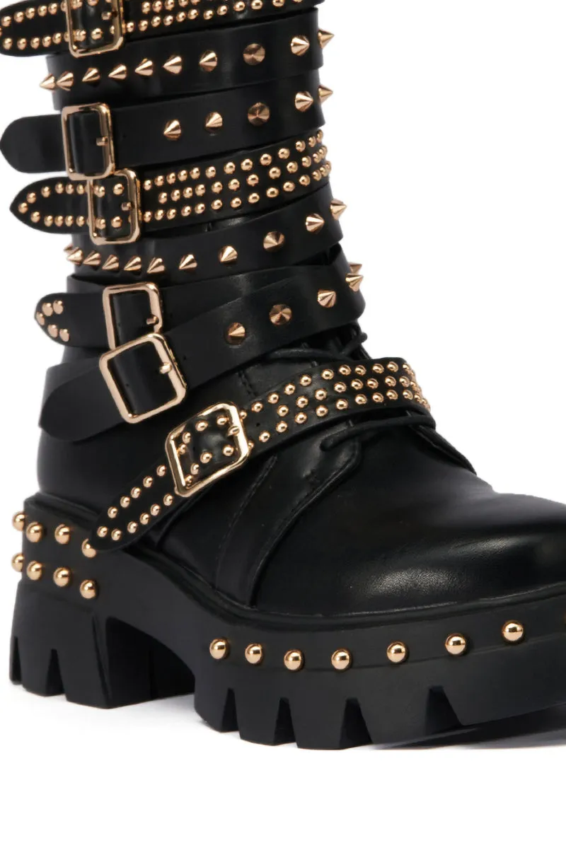 AZALEA WANG WINOLA BLACK BELTED BOOTIE sold by AKIRA product image thumbnail 5