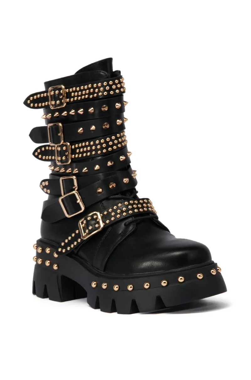 AZALEA WANG WINOLA BLACK BELTED BOOTIE sold by AKIRA product image thumbnail 3