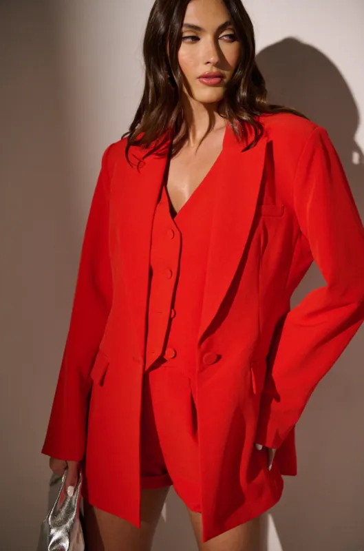 SHES ON FIRE RELAXED FIT BLAZER sold by AKIRA