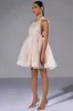 AT THE SHOW HALTER MINI DRESS sold by AKIRA