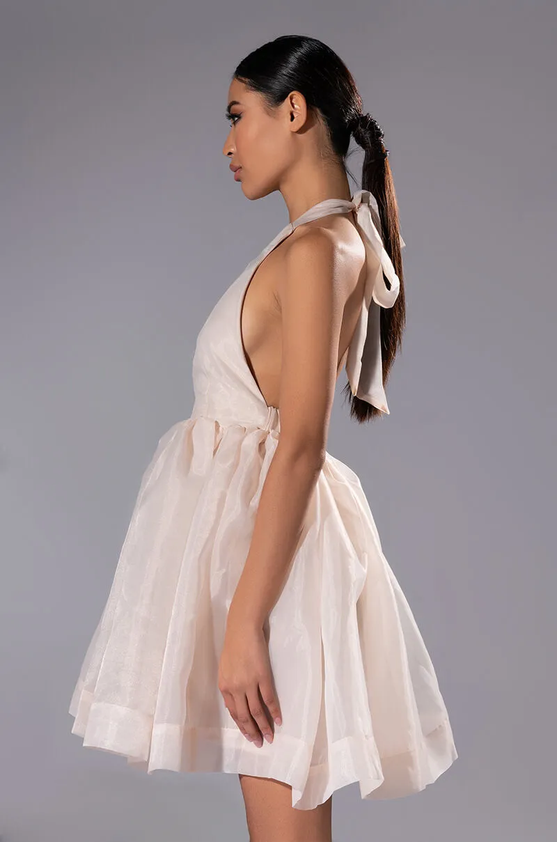 AT THE SHOW HALTER MINI DRESS sold by AKIRA product image thumbnail 5