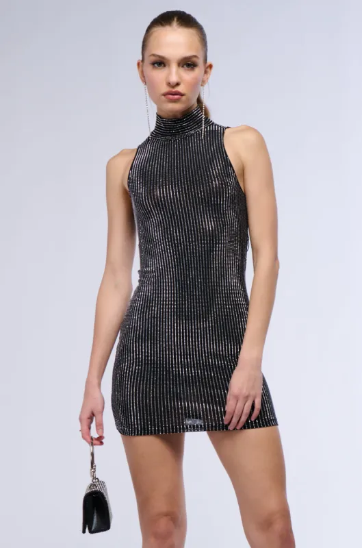 SHOWSTOPPER RHINESTONE MINI DRESS sold by AKIRA