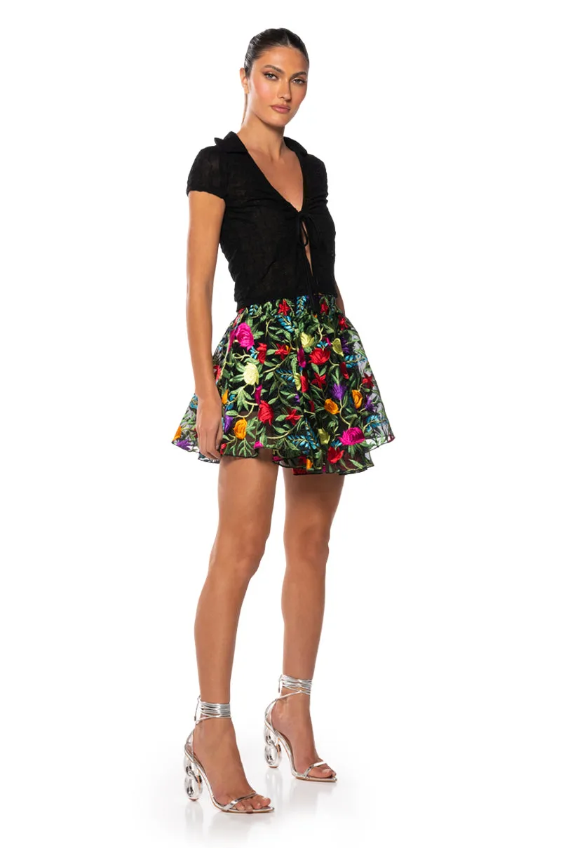 PICKED FOR YOU FLORAL MINI SKORT sold by AKIRA product image thumbnail 5