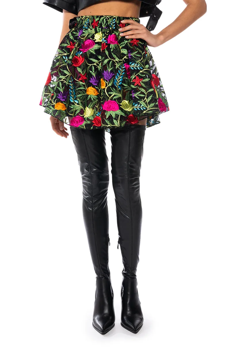 PICKED FOR YOU FLORAL MINI SKORT sold by AKIRA product image thumbnail 2