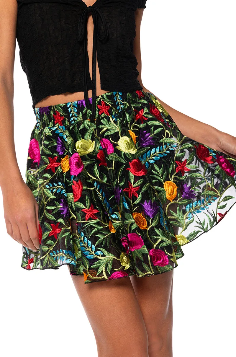 PICKED FOR YOU FLORAL MINI SKORT sold by AKIRA product image thumbnail 3