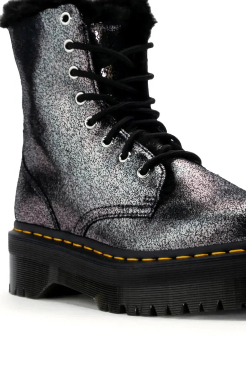 DR MARTENS JADON FUR LINED DISTRESSED METALLIC sold by AKIRA product image thumbnail 5