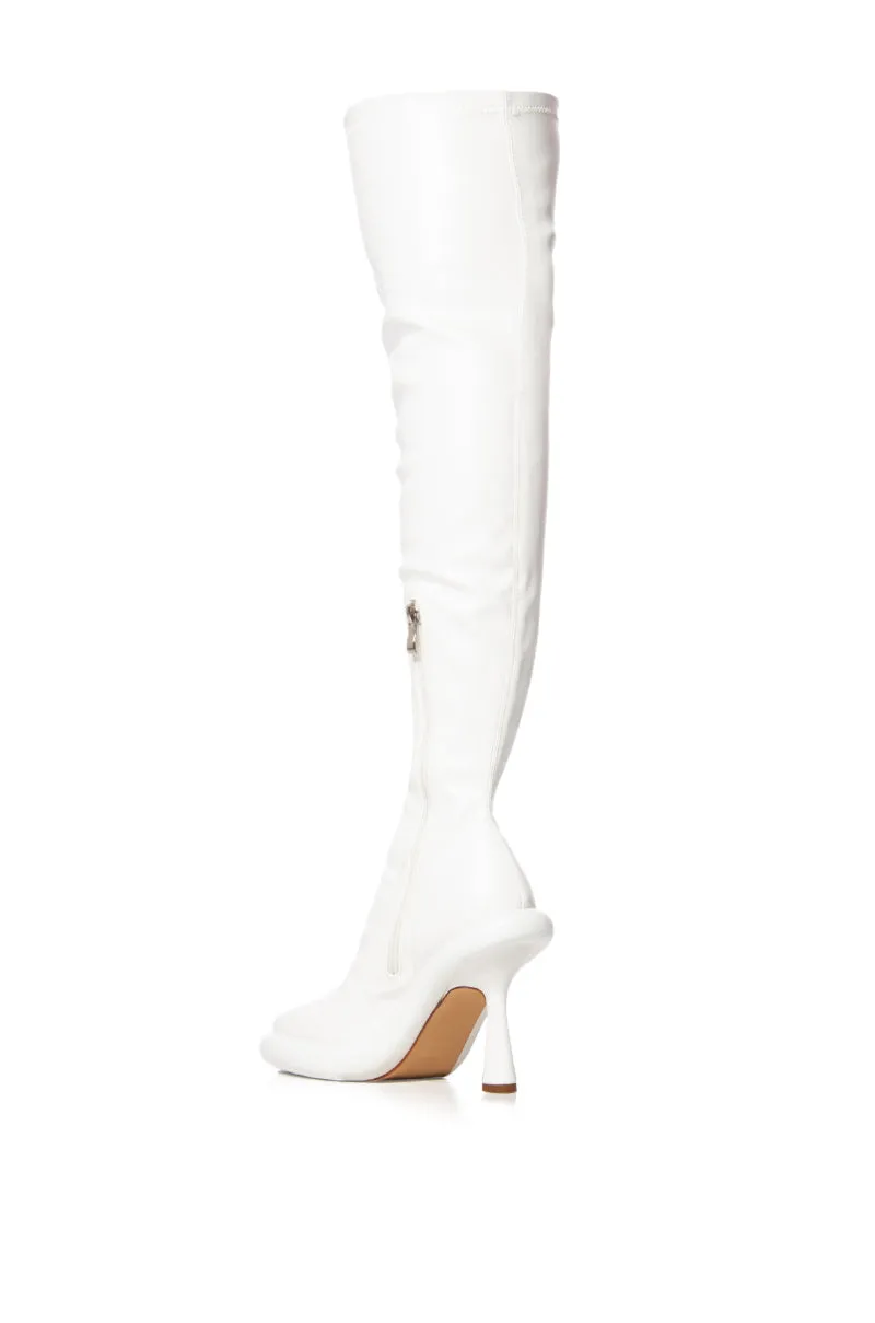 AZALEA WANG EMERIE WHITE BOOT sold by AKIRA product image thumbnail 4