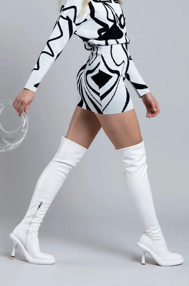 AZALEA WANG EMERIE WHITE BOOT sold by AKIRA product image thumbnail 5