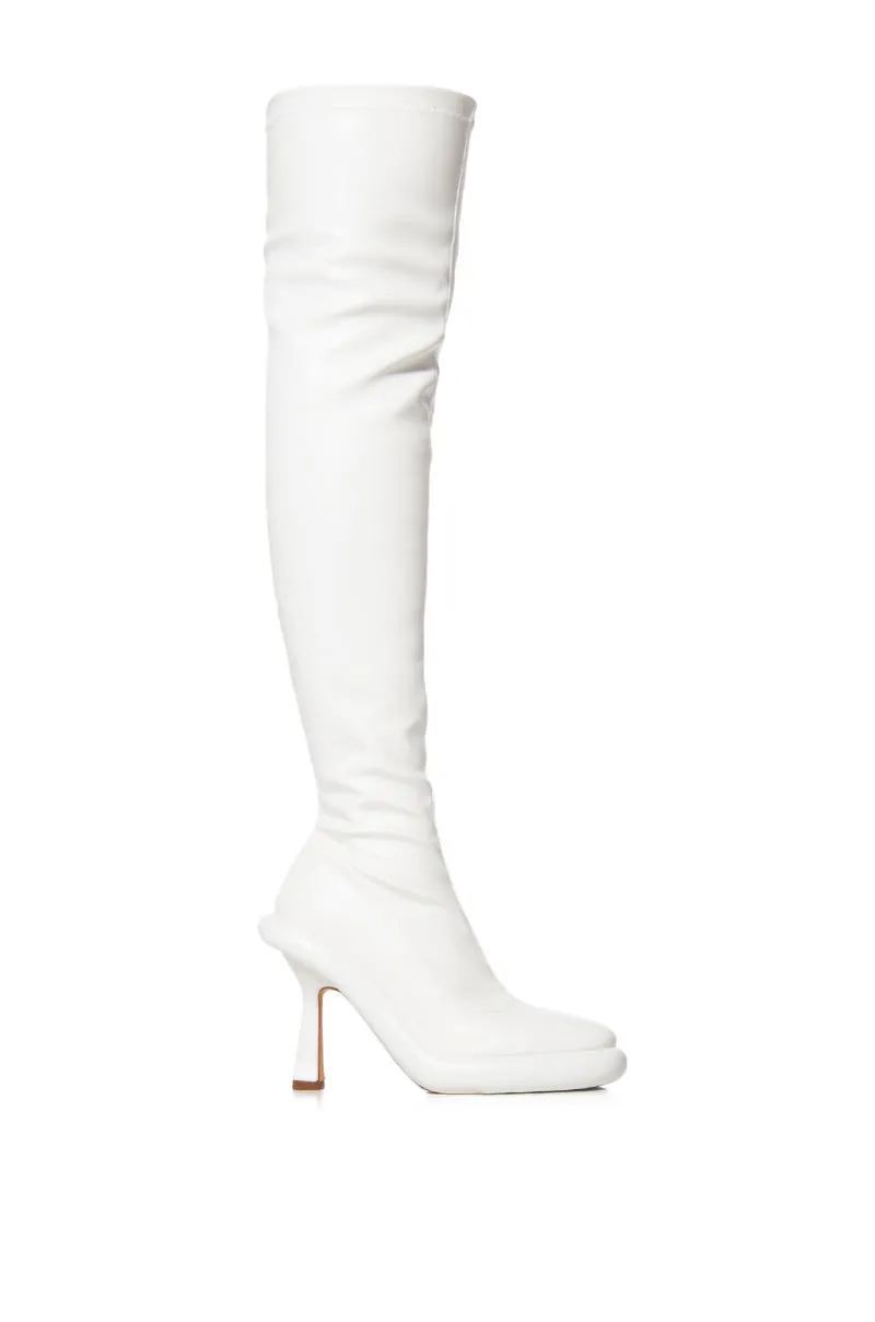 AZALEA WANG EMERIE WHITE BOOT sold by AKIRA product image thumbnail 2